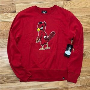 '47 ST Louis Cardinals Red Men's Crewneck Sweatshirt New Size Large